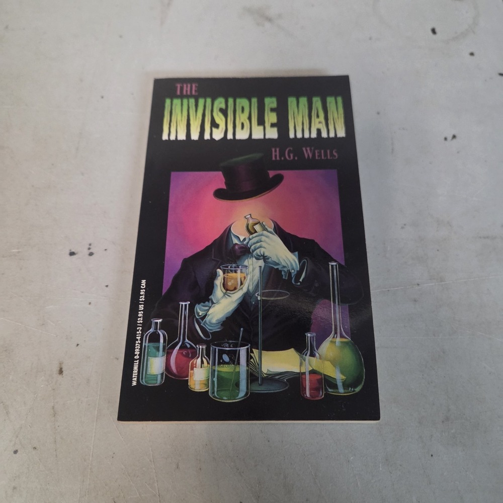 H. G. Wells The Invisible Man Paperback Book 1980 Watermill Classic 0893754153